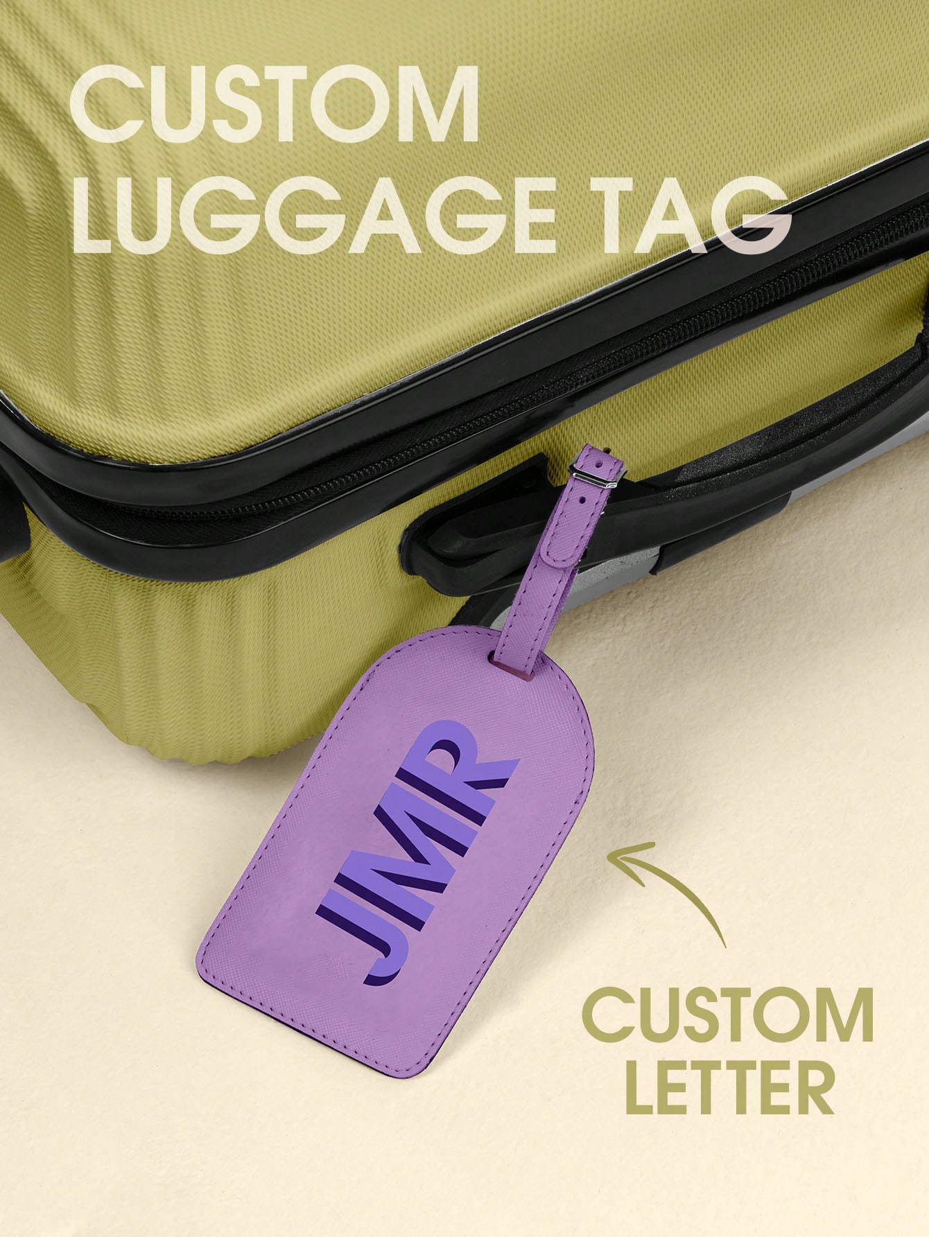 Women Bags For Gift - Etichetta per Bagagli Personalizzata con Iniziale,
