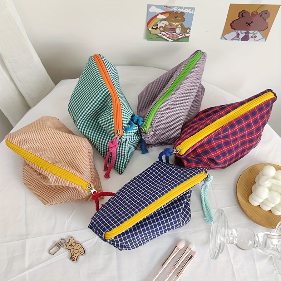 Women Bags Sale - Borsa per trucco scozzese da donna