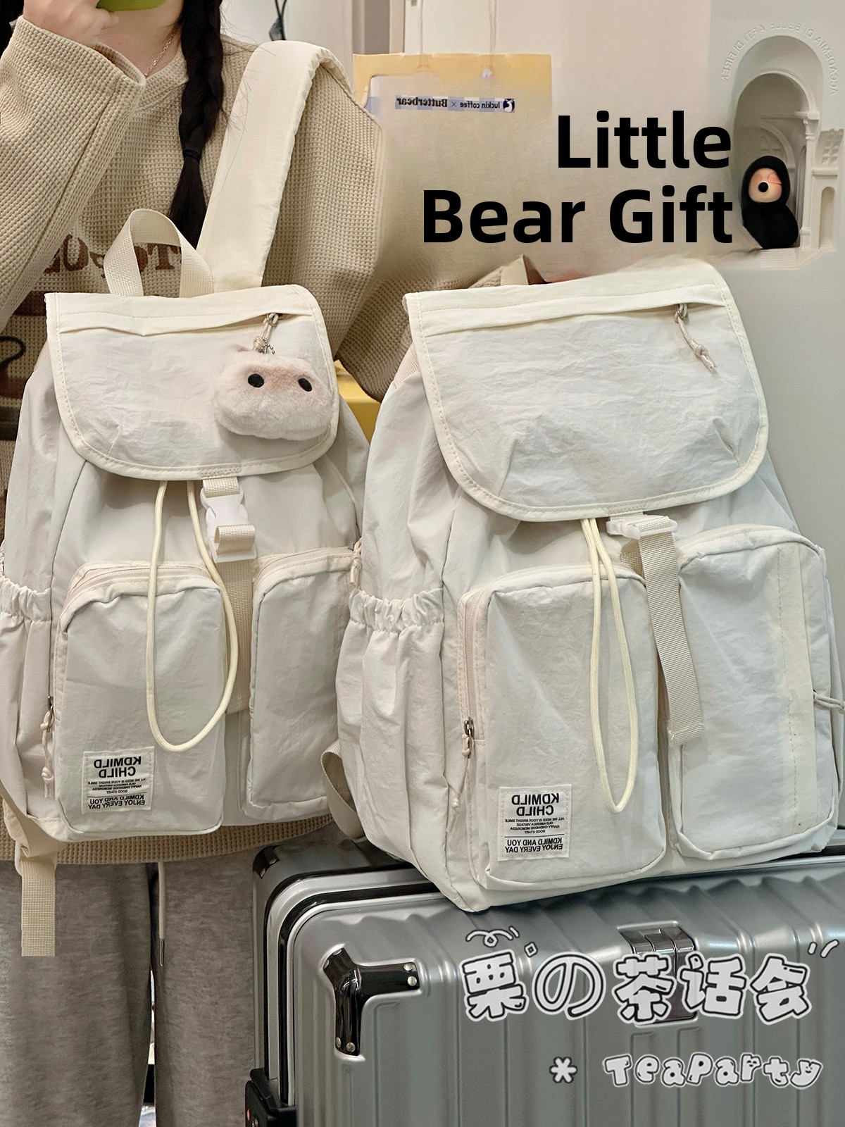 Women'S Young Bags - Zaino Leggero da Pendolare, Borsa Scolastica