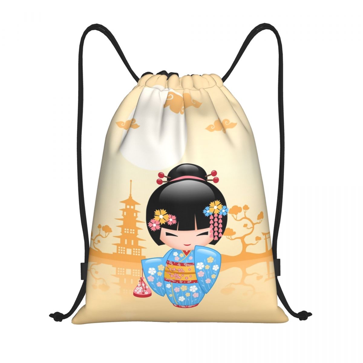 Women Bags Vector - Zaino da palestra sportivo con coulisse