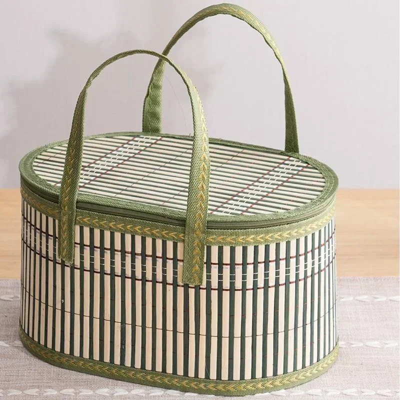 Women Bags For Gift - Borsa in Bambù Artigianale Ecologica Pieghevole,