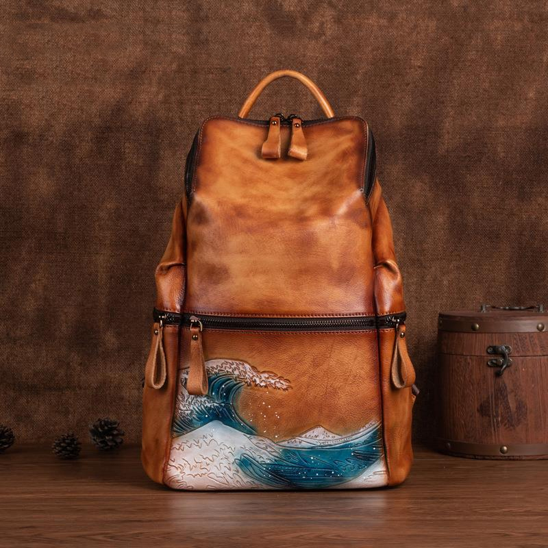 Women Bags Handmade - Zaino da donna in vera pelle