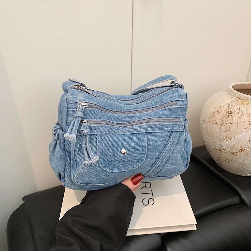 Borsa in denim blu retrò stile - Women'S Kipling Bags recensione e prezzo
