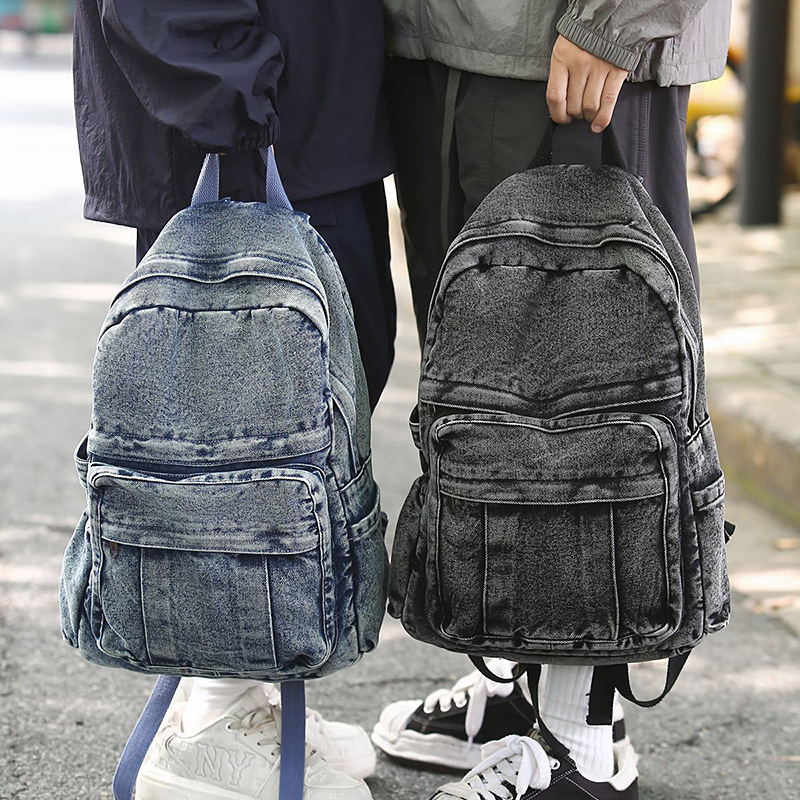 Zaino in denim retrò di grande - Women'S Kipling Bags recensione e prezzo