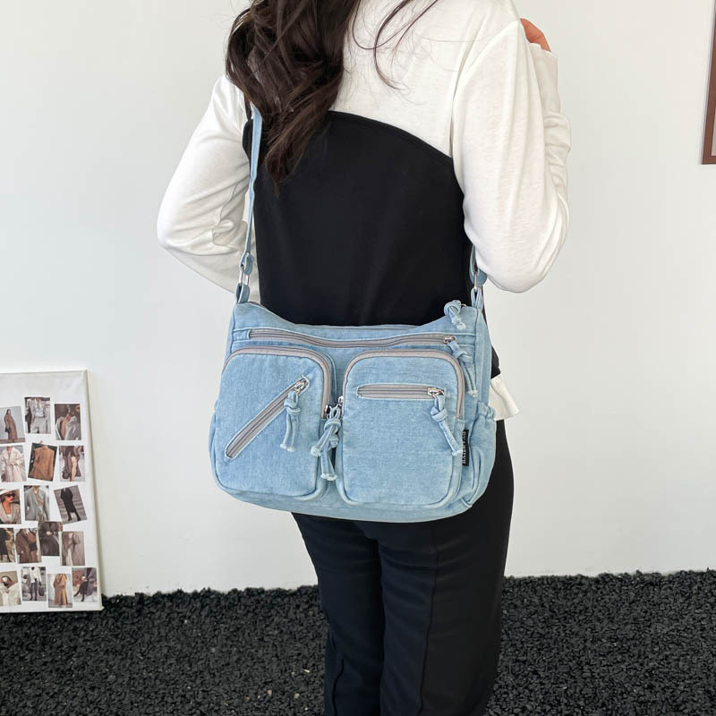 Borsa a Tracolla in Denim alla - Women'S Kipling Bags recensione e prezzo