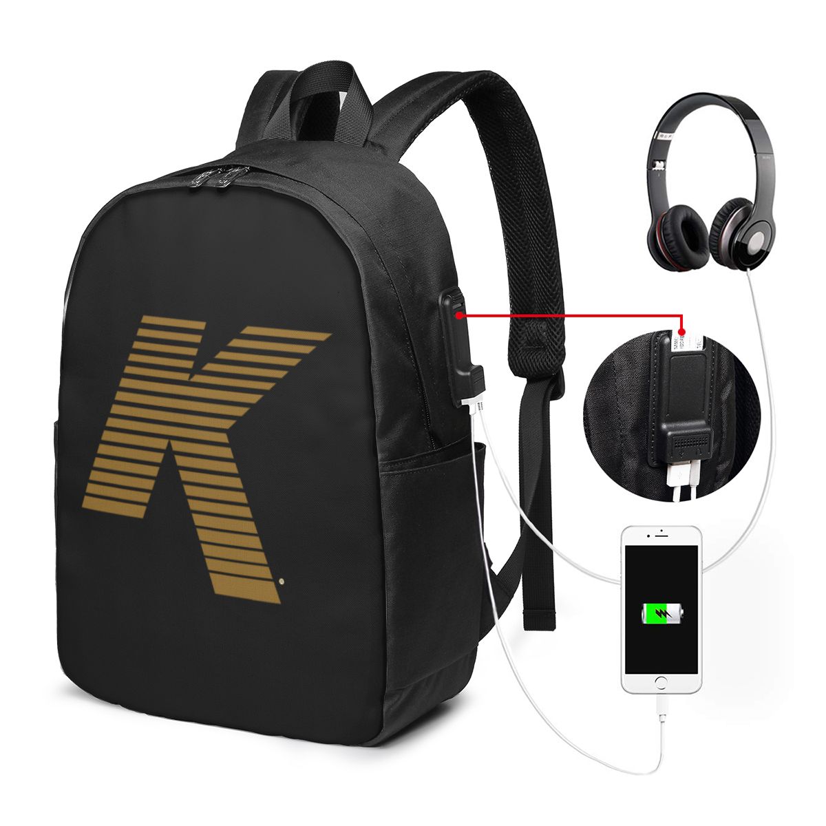 Zildjian K Logo Zaino da viagg - Women Bags For College recensione e prezzo