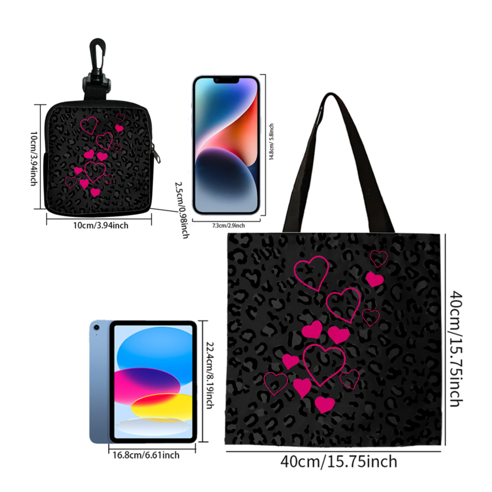Borsa Tote Nera con Stampa Leo - Women Bags For Gift recensione e prezzo